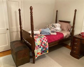 Pair of Antique Twin Poster Beds