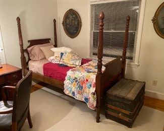 Pair of Antique Twin Poster Beds