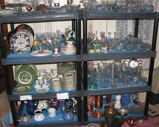 tons of glass and dishes