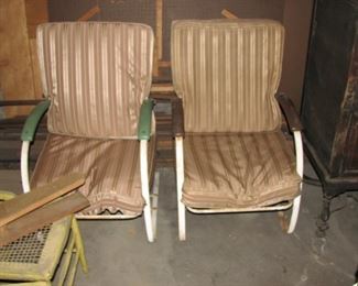 spring type metal chairs