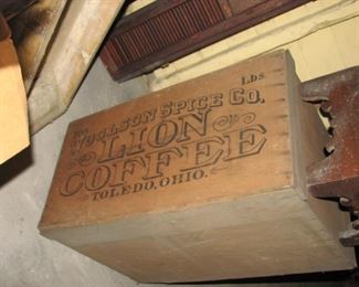 great old coffee crate