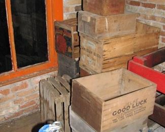 many advertising crates