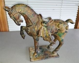 Cast Iron Greek Motif Horse
