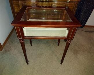 Glass Display Case Table