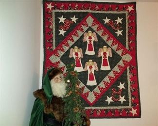 Lap Quilt Size Christmas Wall Hanging