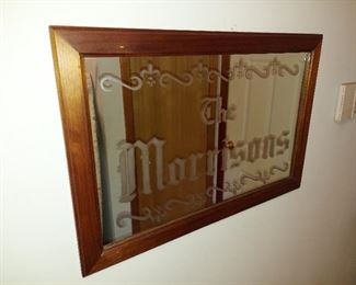 "The Morrison's" Etched Mirror