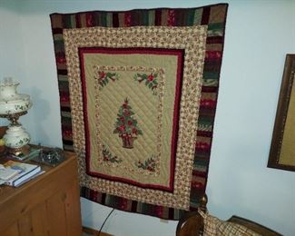 Lap Quilt Size Christmas Wall Hanging