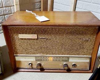 1 of 2  Vintage Musaphonic  Radio. Still works!