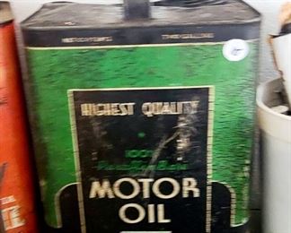 Vintage collectable motor oil can (1 gallon)