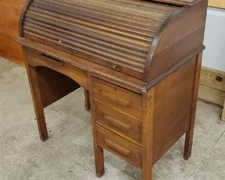 Vintage Childs Roll Top Desk