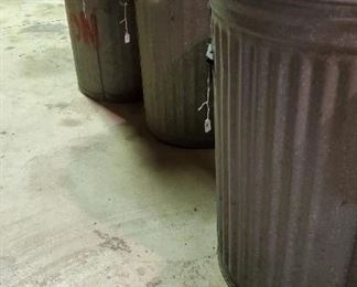 Galvanized Trash Cans