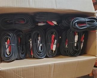 New cords for the older stereo systems, hard to find. Several different styles. For connecting stereo components, speakers etc. 