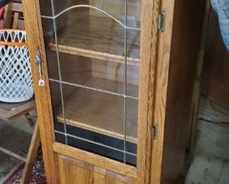 Glass front hutch