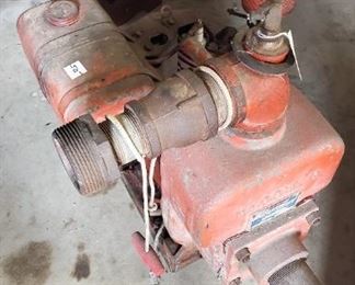 Gas power water pump.