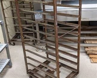 Polin Stainless Steel Roll In Rack Oven Cart