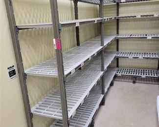 Cambro Metal/Plastic Racks- All Hooked Together