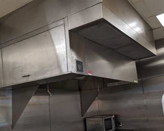 CaptiveAire Stainless Steel Exhaust Hood With Fire Suppression System