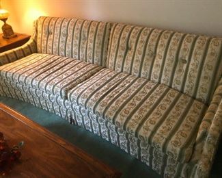 couch has a curve to it