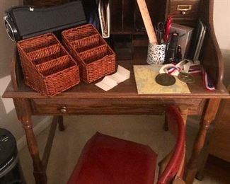 I bet an old timey telegram operator used to sit in that chair