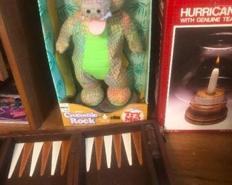 googly eyed crocodile