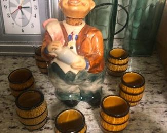 that clock is mocking me, and why is this man so ecstatic about all his empty barrels?