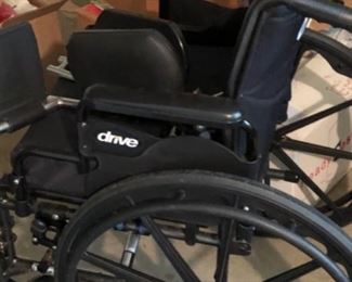 Wheelchair with seat pad and footrest