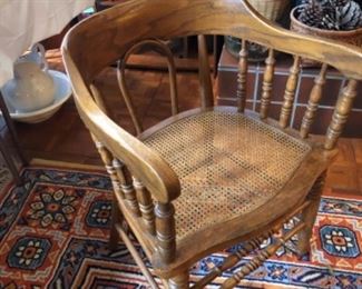 Wood Caned Chair