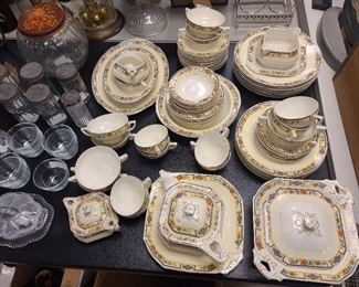 W.H.Grindley Sheraton Ivory England China Set
