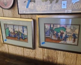 Hand painted Japanese on Silk