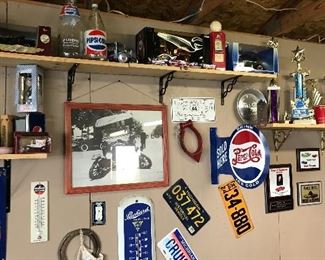Pepsi collectibles new and old!
Vintage plates and wall thermometers!