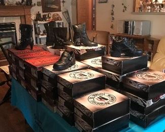 Just added over 40 pairs of Milwaukee brand Leather boots! New old stock, check out the pics! These boots were made for walking or biking I mean! Popular sizes for the ladies!
