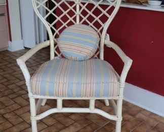 rattan chair 26d x 30w x 50h (highest point)
