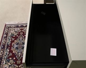 very clean inside the file cabinet