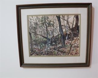 original water color art work