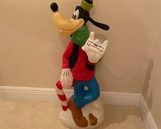 $295 - This is quite possibly the coolest Goofy has ever looked in his life.  Oh you know what would be fun?  Cover the Merry Christmas sticker with a copy of your Vaccination Card and leave him by your door all year round so everyone knows you've been vaccinated.