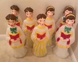 $65 each - All together like this, these guys look like the Christmas Children of the Corn.  Someone should buy all of these and then just like line them up on a neighbors porch, ring the door and run.  That would be hilarious.