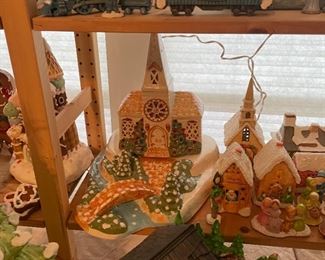 This church one is my favorite with the little piles of snow and the “stained glass” window