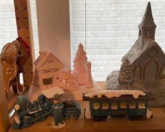 Also who doesn’t want a cute little pink ceramic village.  It’s very modern - she was definitely ahead of her time