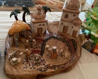 Also of all the little light up villages I’ve seen I’ve never seen a whole nativity village, this one is too cute