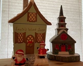 Who - not blue, but these churches are super gothic - like they’d work for Christmas or a Halloween display