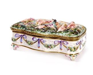Cap0dimonte Porcelain Box