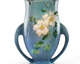 Rosewood White Rose Vase