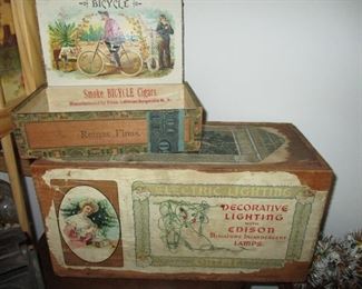 Graphic paper label with original lights still in box