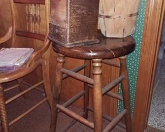 stool & coffee grinder