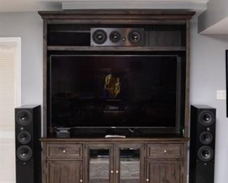 Pair of NHT VT-3 Audio/ Video Reference Systems Speakers. Entertainment Center is sold.
