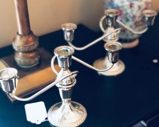 Beautiful Sterling Candle Sticks