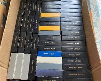 Box close to 70 recordable vhs tapes