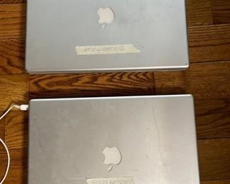 Two - MacIntosh PowerBook G4 laptops (was unable to get screen to come on)
