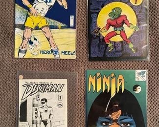 Four first edition comics from the 1980s