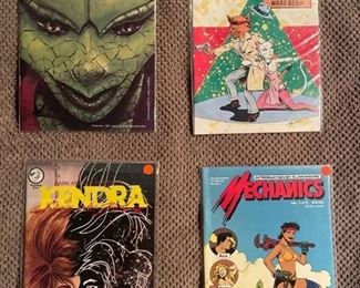 Four first edition comics from the 1980s -bagged
